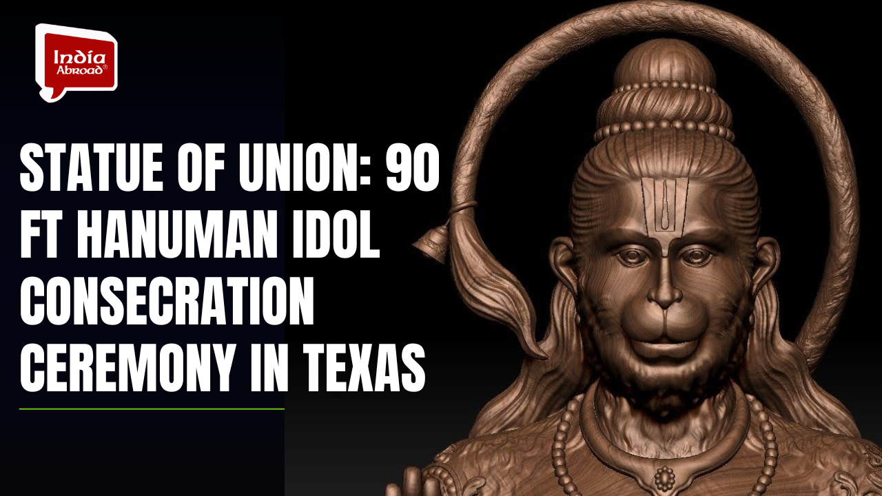 Statue of Union: 90 ft Hanuman idol consecration ceremony in Texas