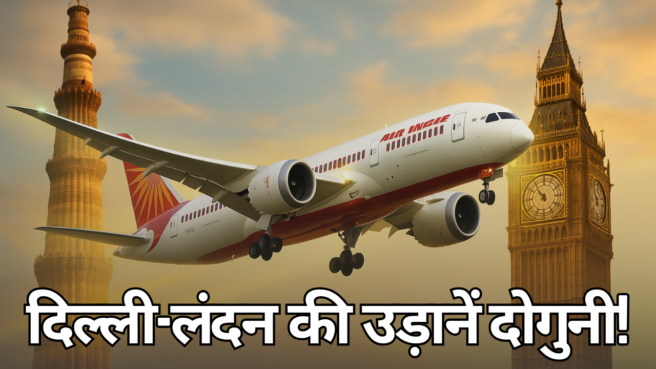 दिल्ली-लंदन की उड़ानें दोगुनी!