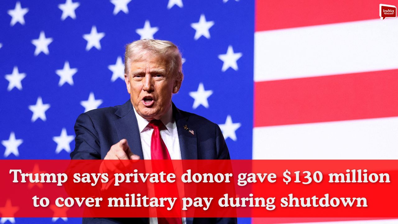Trump says private donor gave $130 million to cover military pay during shutdown