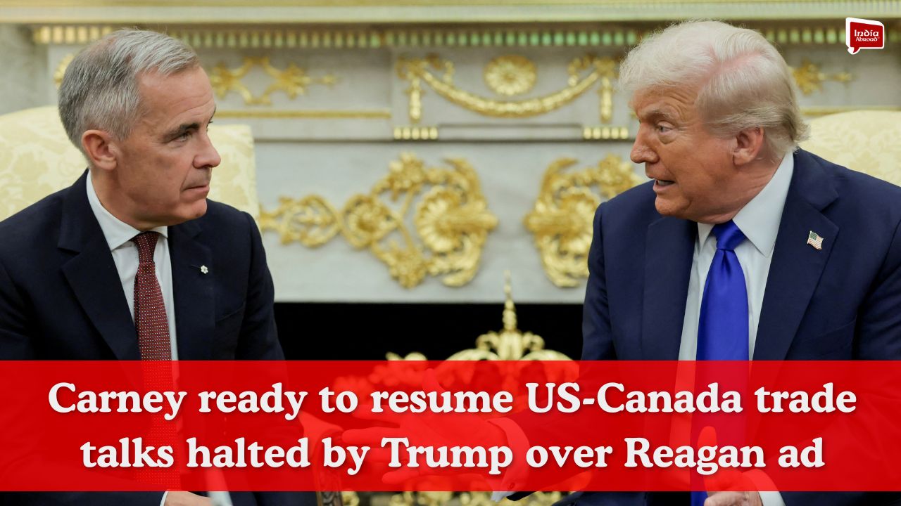 Carney ready to resume US-Canada trade talks halted by Trump over Reagan ad