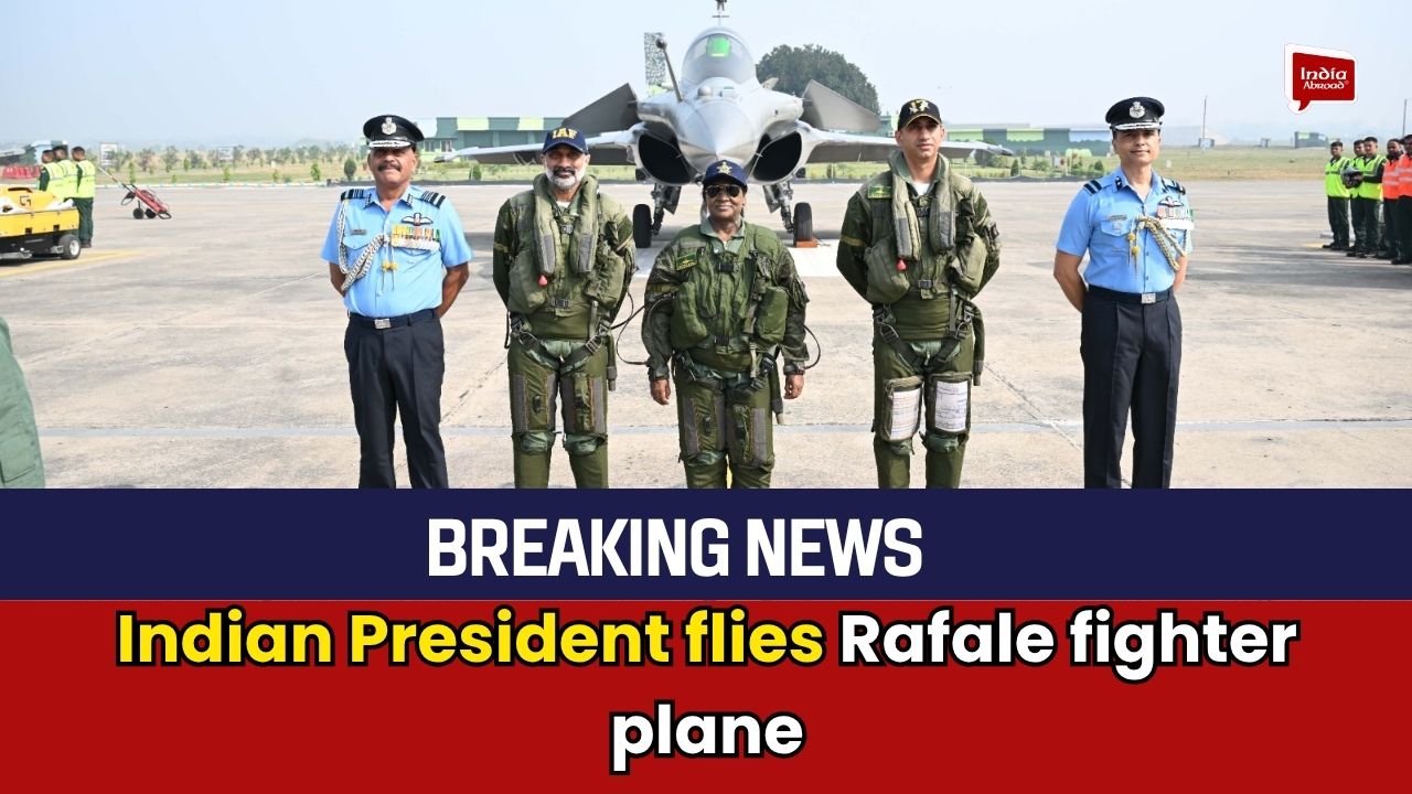 Indian President flies Rafale fighter plane