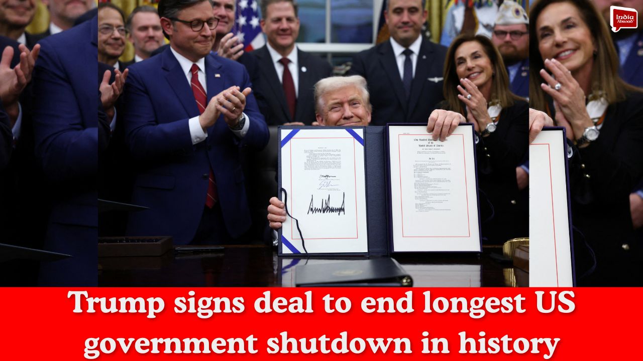 Trump signs deal to end longest US government shutdown in history