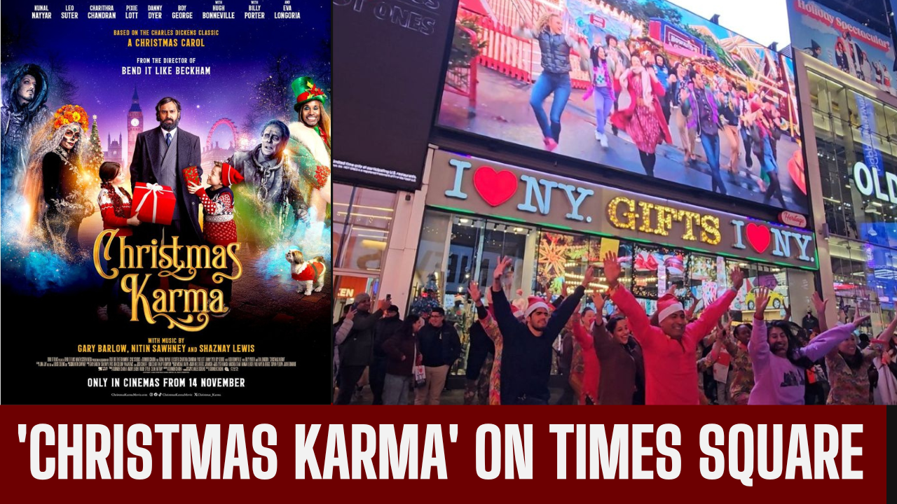 'Christmas Karma' promo debuts in Times Square spotlight