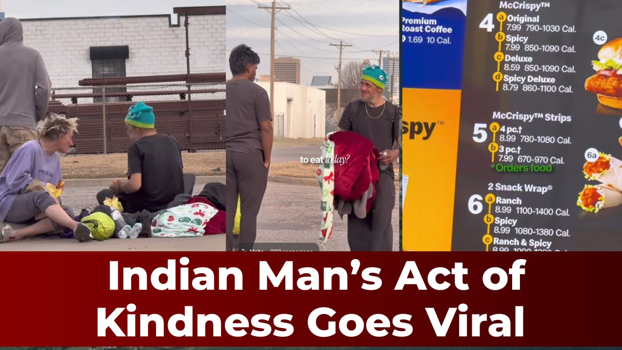 Indian man's kindness to homeless couple viral