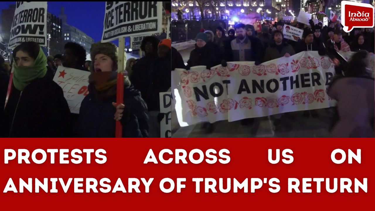 Protesters rally against Trump on first anniversary of second term 